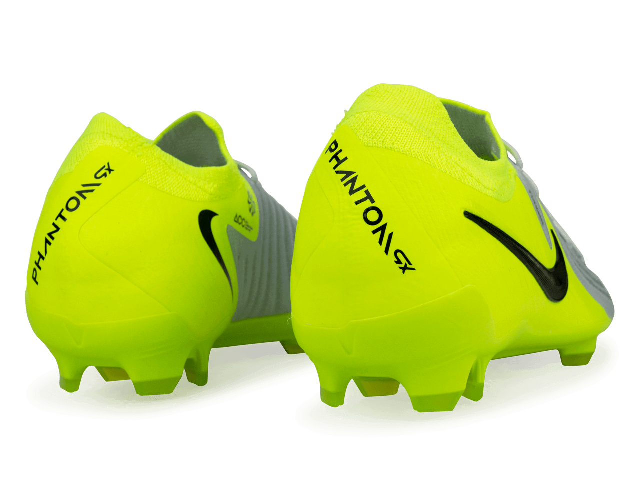 Nike Men's Phantom GX II Pro FG Silver/Black/Volt Rear