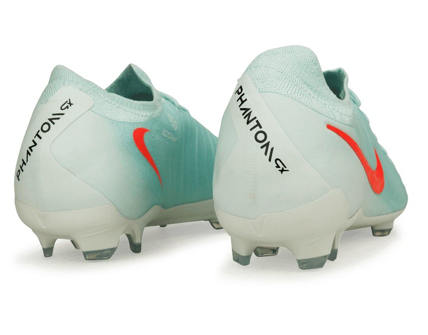 Nike Men's Phantom GX II Pro FG Mint/Atomic Red Rear