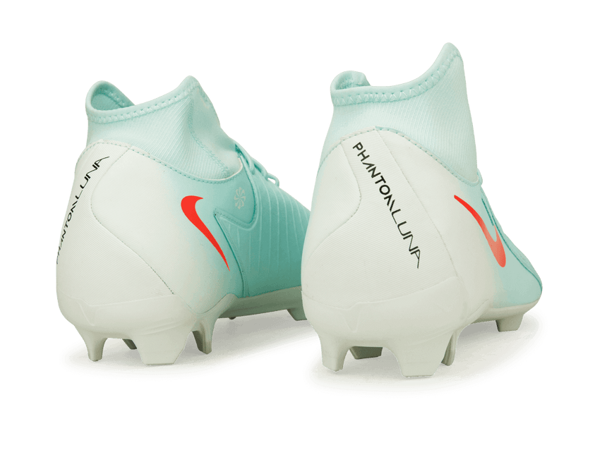 Nike Men's Phantom Luna II Academy FG/MG Mint/Red Rear