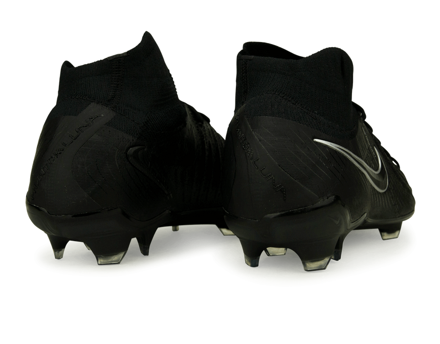 Nike Men's Phantom Luna II Elite FG Black/Black Rear