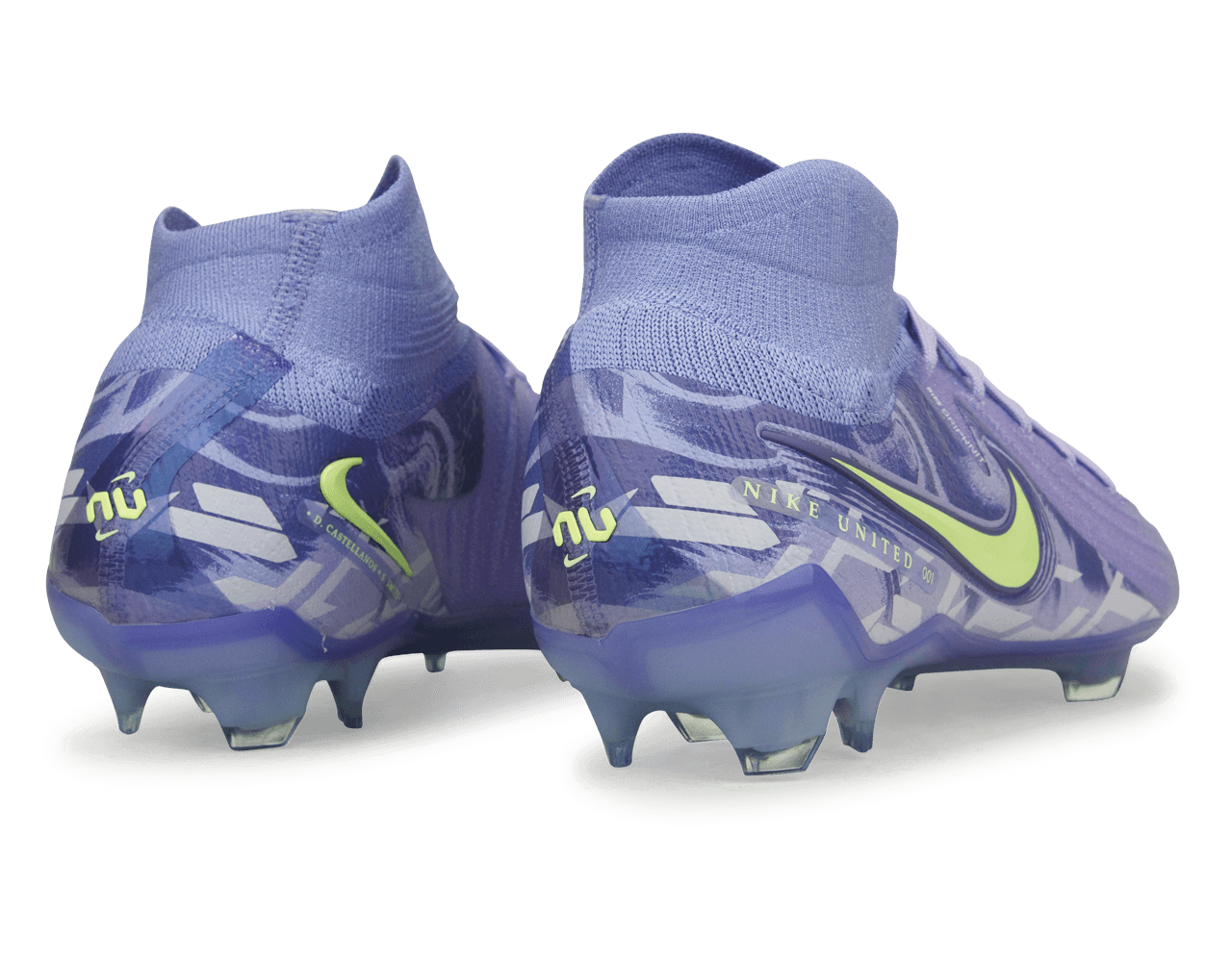 Nike Men's United Phantom Luna II Elite FG Purple Agate/Barely Volt Rear