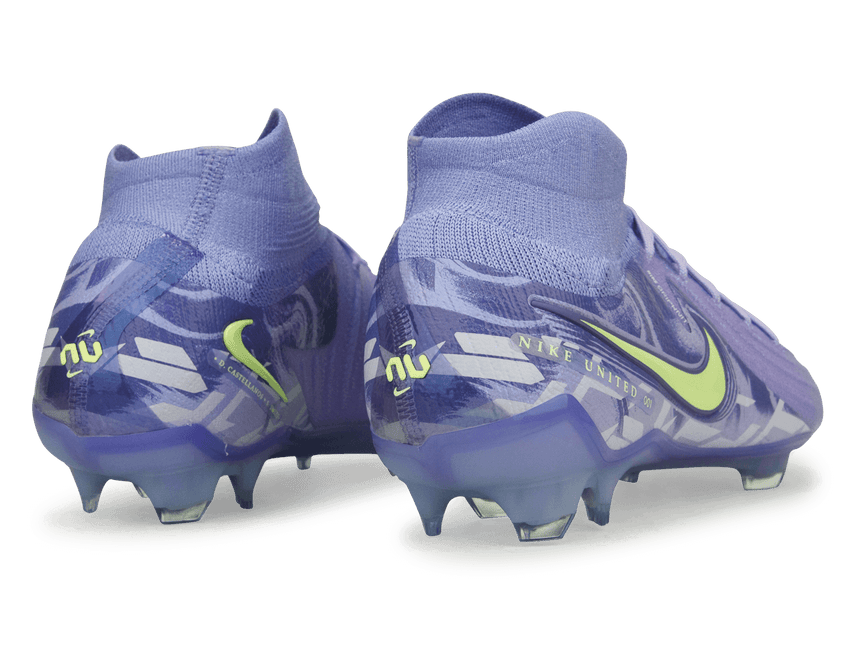 Nike Men's United Phantom Luna II Elite FG Purple Agate/Barely Volt Rear