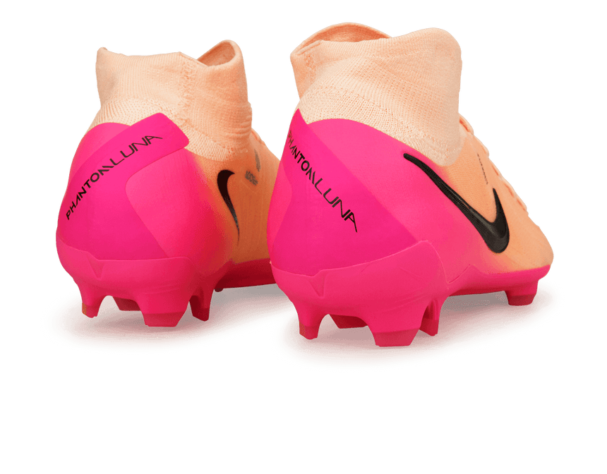 Nike Men's Phantom Luna II Pro FG Crimson Tint/Pink Blast/Black Heel