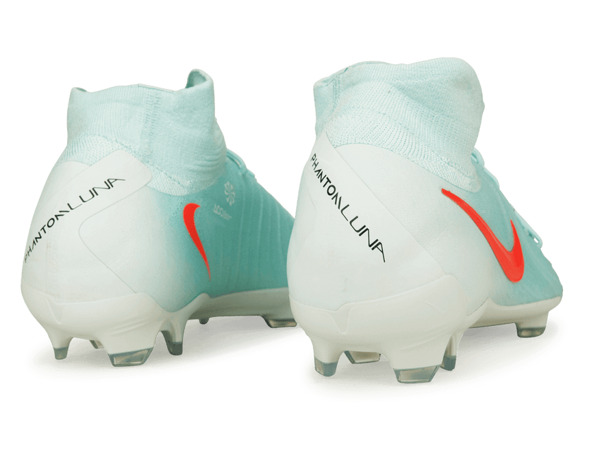 Nike Men's Phantom Luna II Pro FG Mint/Red Rear