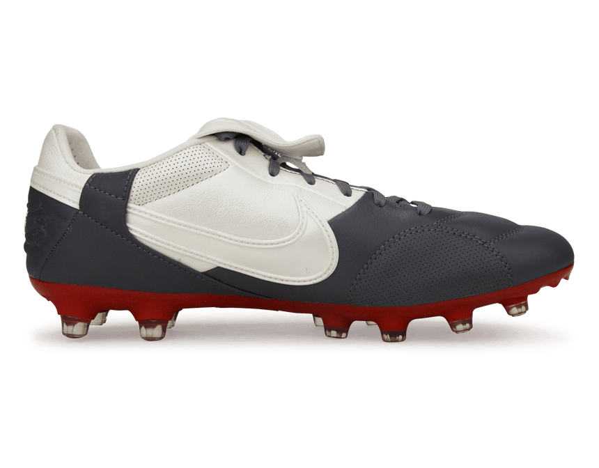 Nike Men's Premier 3 FG Light Graphite/Varsity Red Side