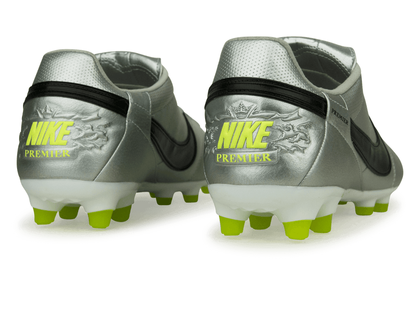Nike Men's Premier III FG Metallic Silver/Volt/Black Rear