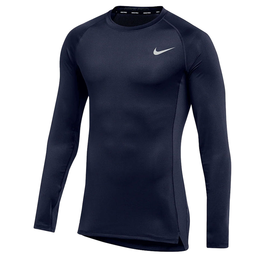 Nike Men's Pro Long Sleeve Top Navy Front