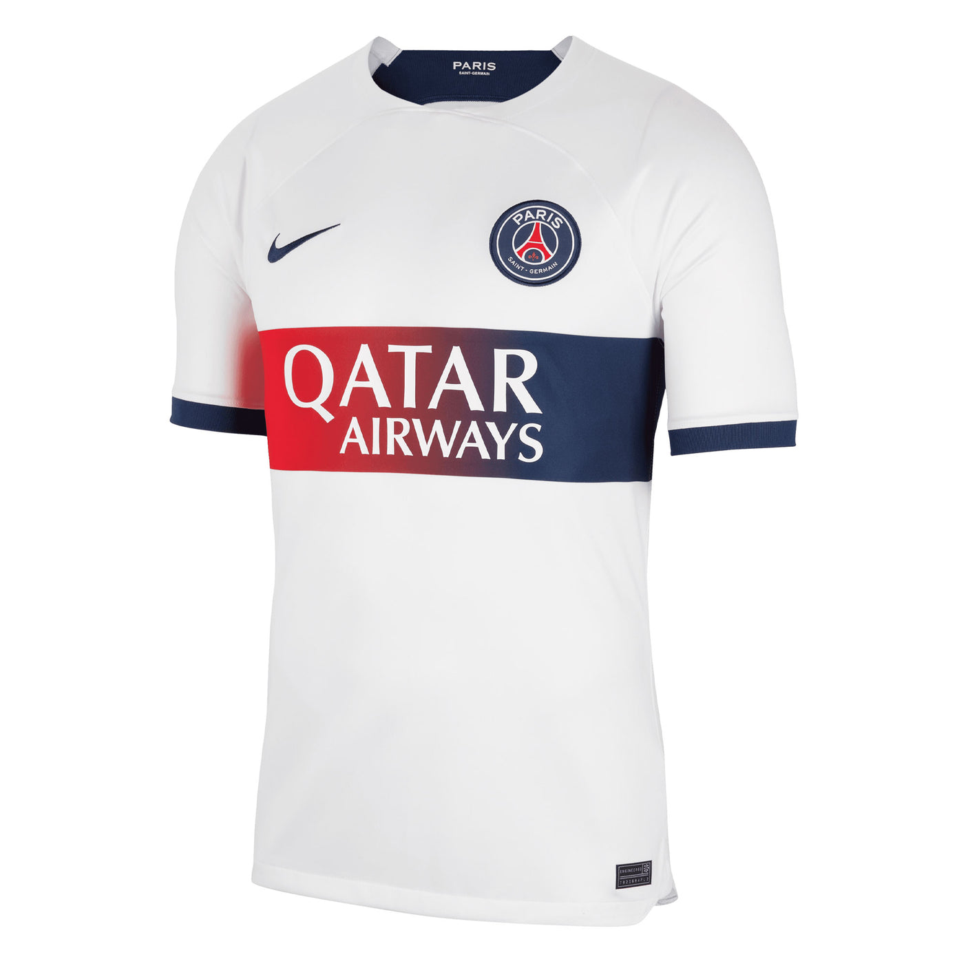 Nike Men's PSG 2023/24 Away Jersey White/Navy Front