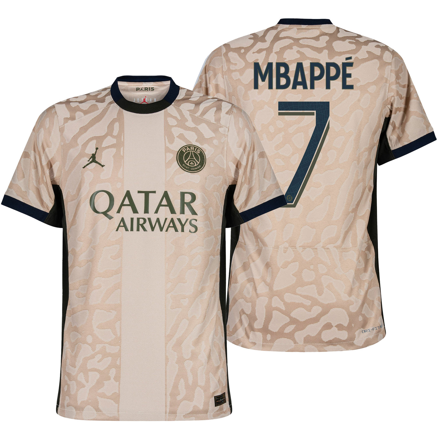 Nike Men's PSG 2023/24 Dri-Fit ADV Fourth Jersey w/ Mbappe #7 Printing Both