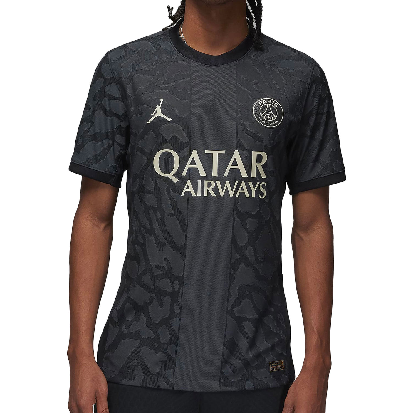 Nike Men's PSG 2023/24 Dri-FIT ADV Third Jersey Black/Stone Front