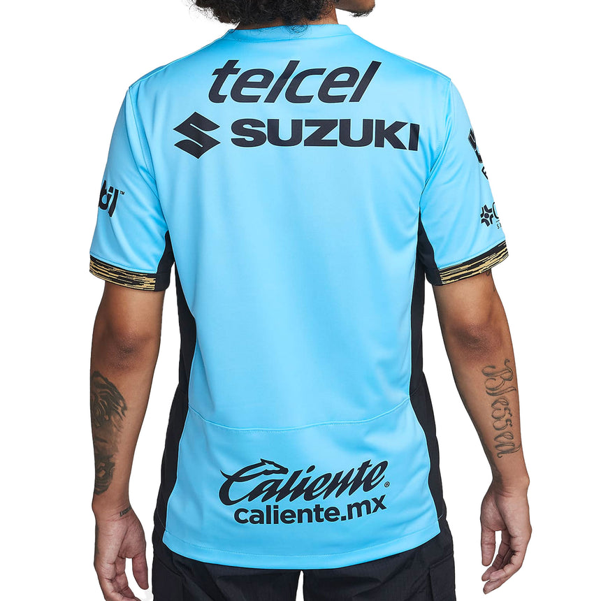 Nike Men's Pumas UNAM 2023/24 Third Jersey Blue/Black Back