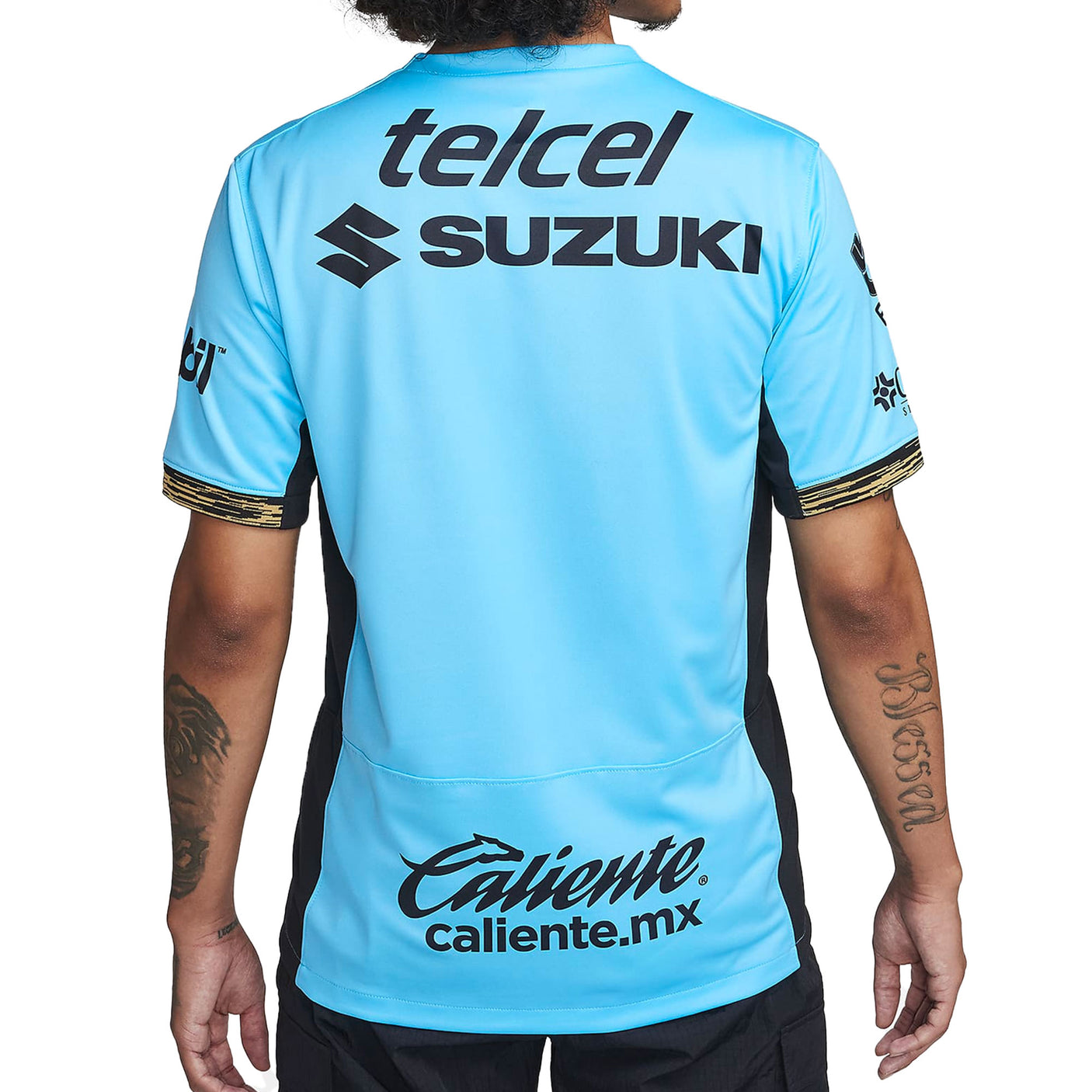 Nike Men's Pumas UNAM 2023/24 Third Jersey Blue/Black Back