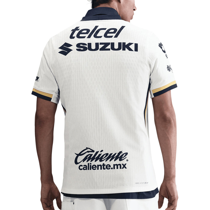 Nike Men's Pumas UNAM 2025/26 Dri-Fit ADV Home Jersey White/Navy/Gold Back