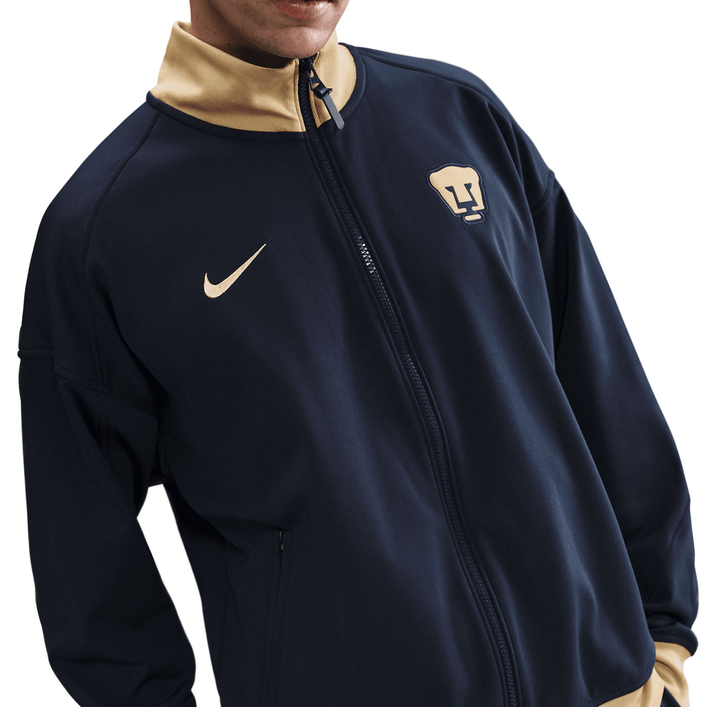 Nike Men's Pumas UNAM Anthem 2025/26 Jacket Navy/Gold Crest