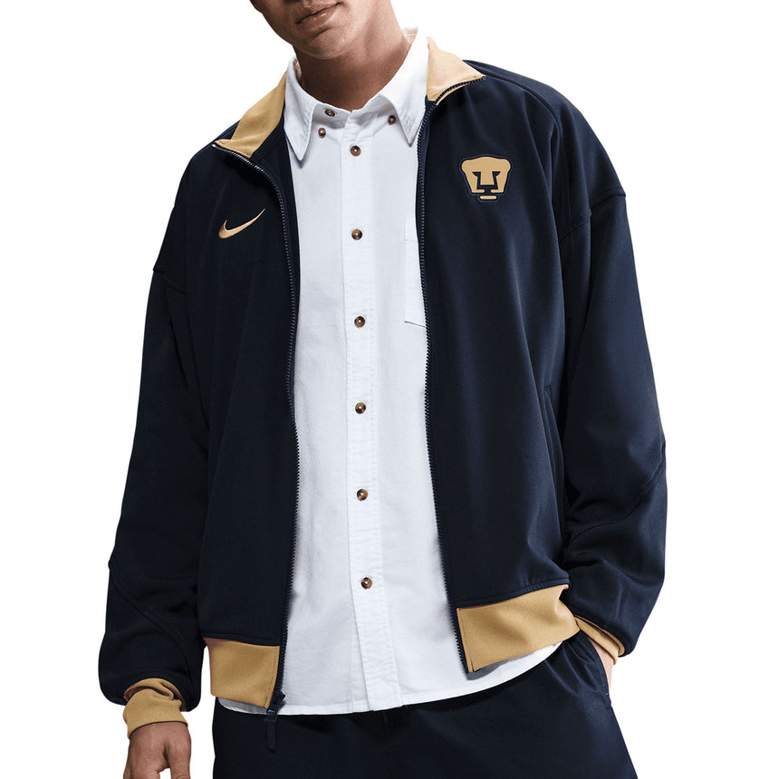 Nike Men's Pumas UNAM Anthem 2025/26 Jacket Navy/Gold Front