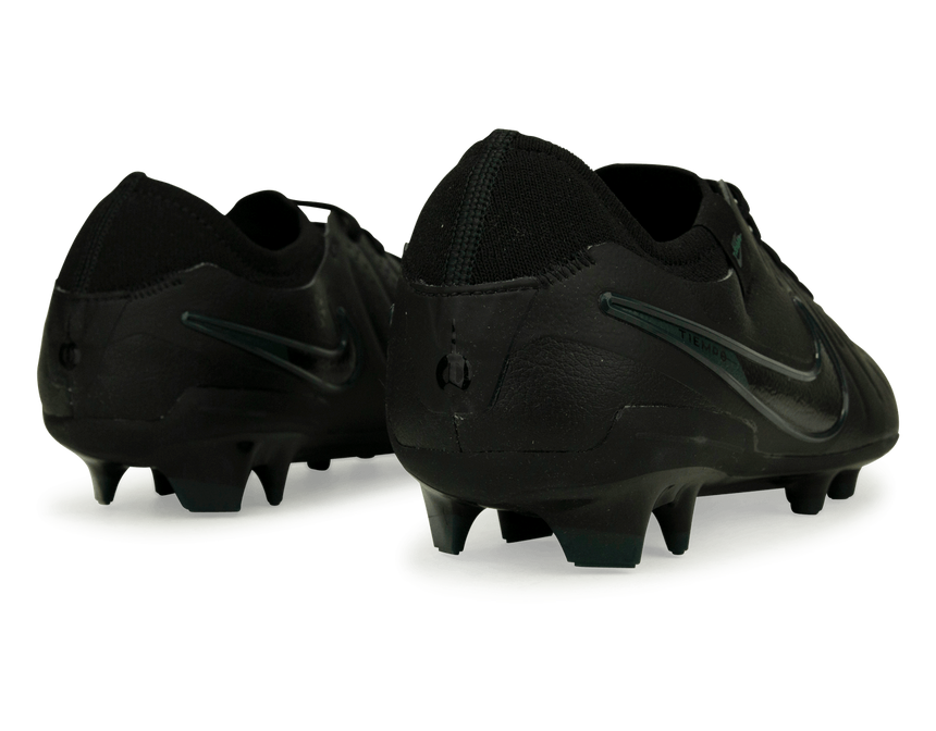 Nike Men's Tiempo Legend 10 Pro FG Black/Deep Jungle Rear
