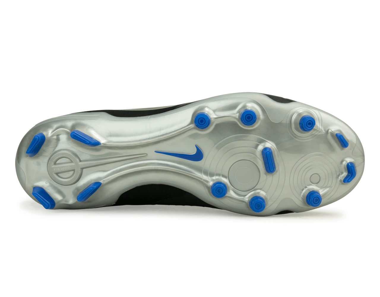 Nike Men's Tiempo Legend 10 Academy FG/MG Black/Blue Sole