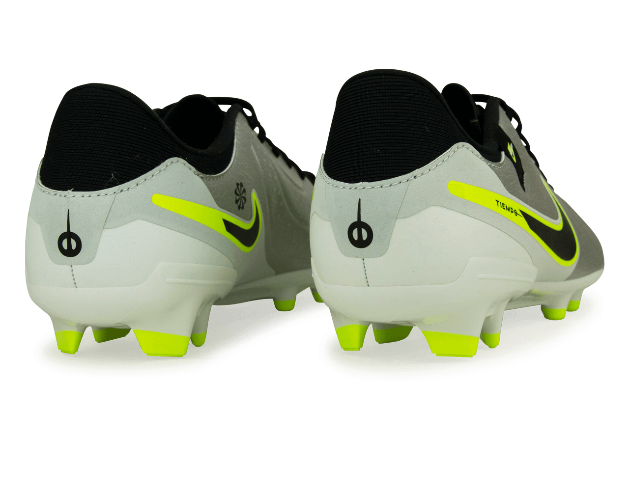 Nike Men's Tiempo Legend 10 Academy FG/MG Silver/Black/Volt Rear