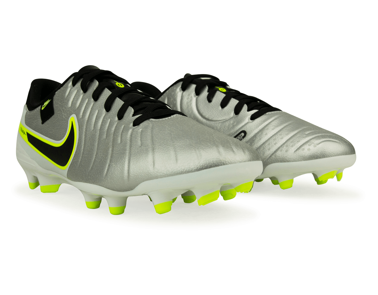 Nike Men's Tiempo Legend 10 Academy FG/MG Silver/Black/Volt Together