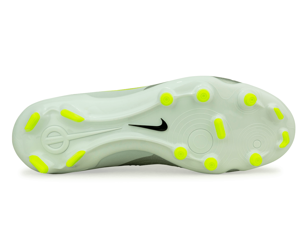 Nike Men's Tiempo Legend 10 Academy FG/MG Silver/Black/Volt Sole