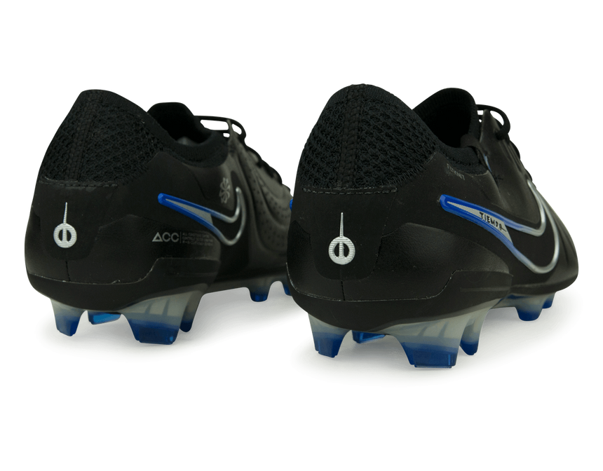 Nike Men's Tiempo Legend 10 Elite FG Black/Blue Rear