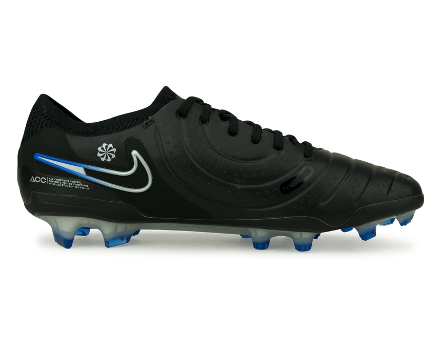 Nike Men's Tiempo Legend 10 Elite FG Black/Blue Side