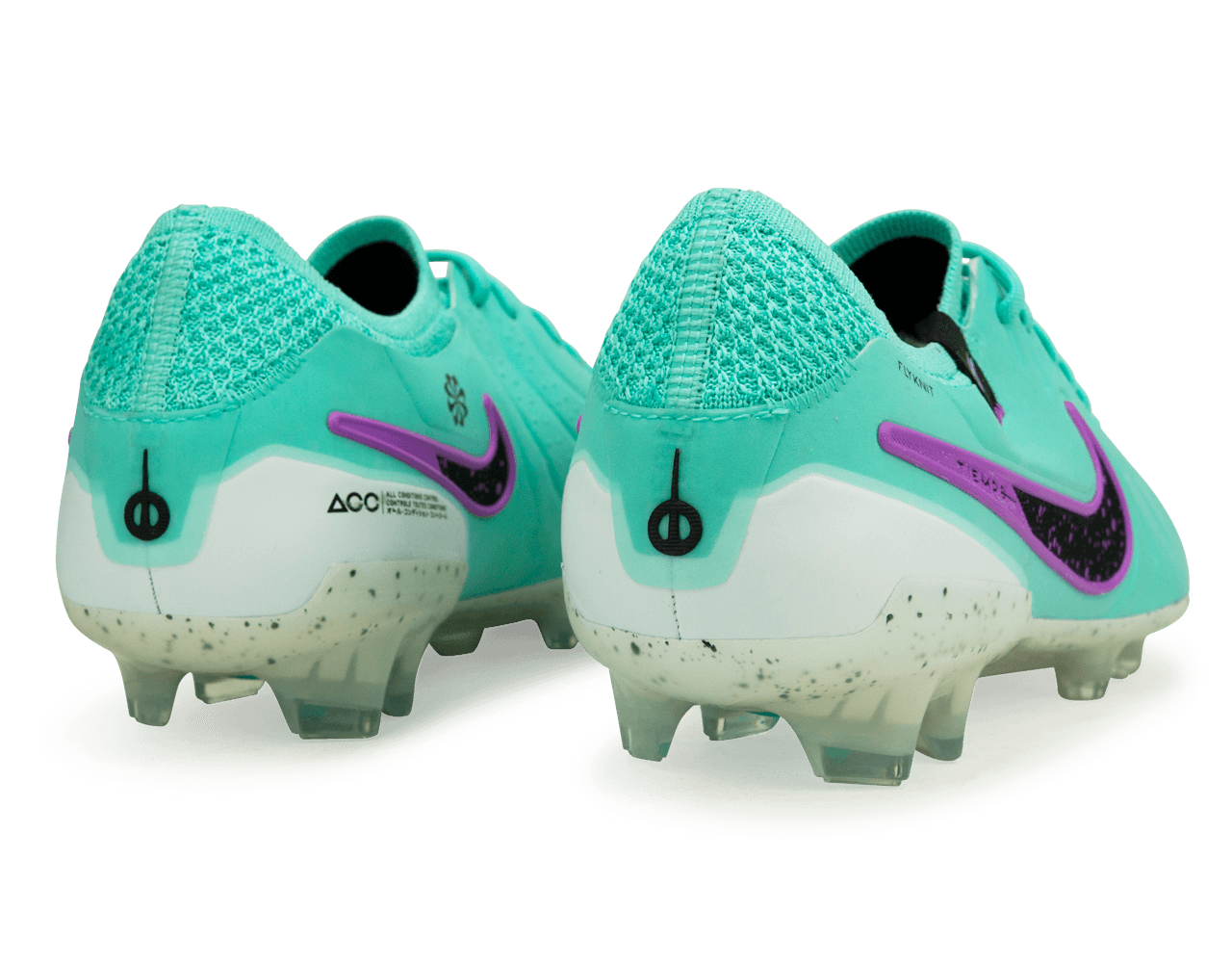 Nike Men's Tiempo Legend 10 Elite FG Turquoise/Black/Purple Rear