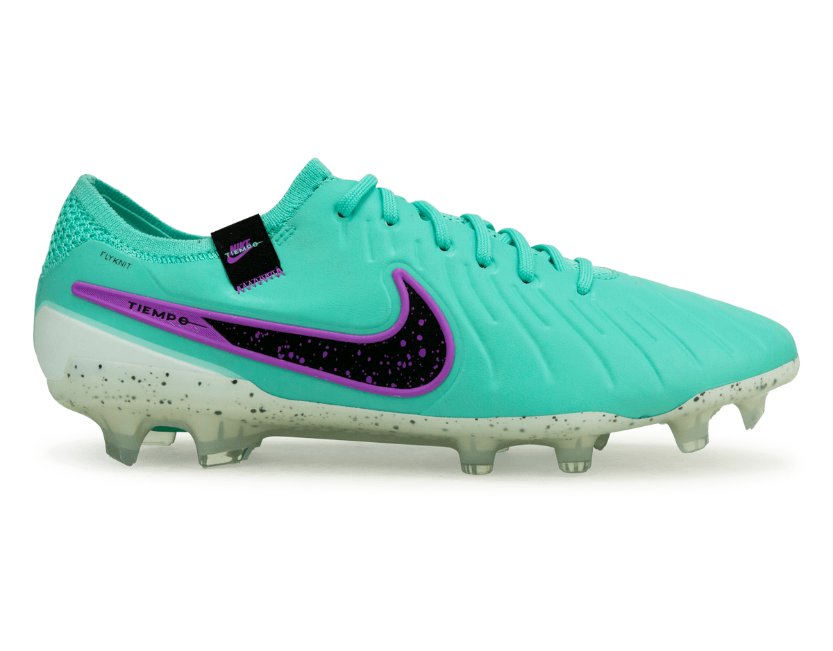Nike Men s Tiempo Legend 10 Elite FG Turquoise Black Purple Azteca Soccer