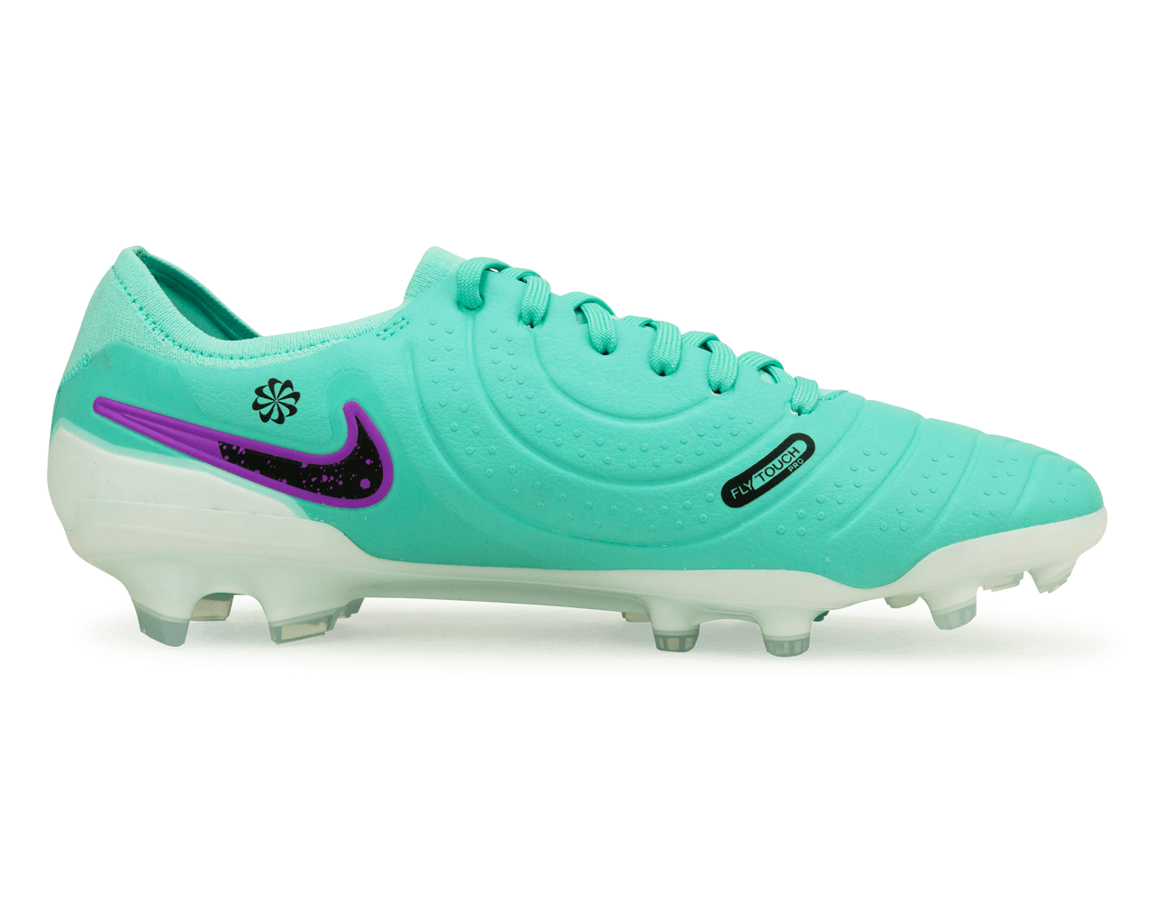 Nike Men's Tiempo Legend 10 Pro FG Turquoise/Black/Purple Side