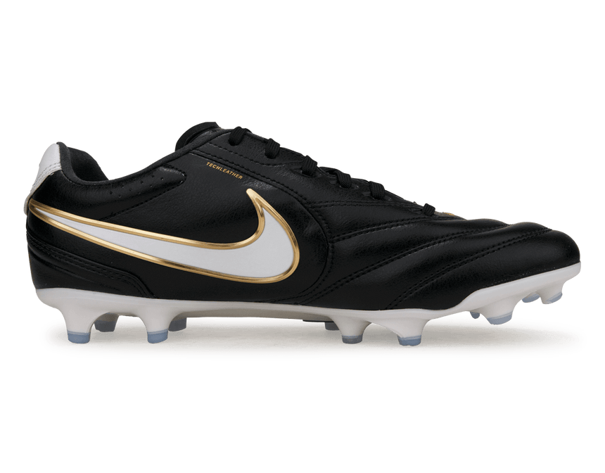 Nike Men's Tiempo Ligera Pro FG Black/White Side