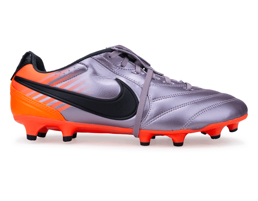 Nike Men's Tiempo Ligera Pro FG Bleached Lilac/Black/Orange