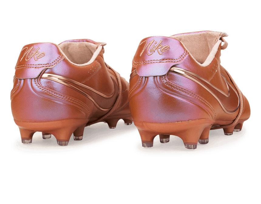 Nike Men's Tiempo Ligera Pro FG LE Red Bronze/Rose Gold Rear