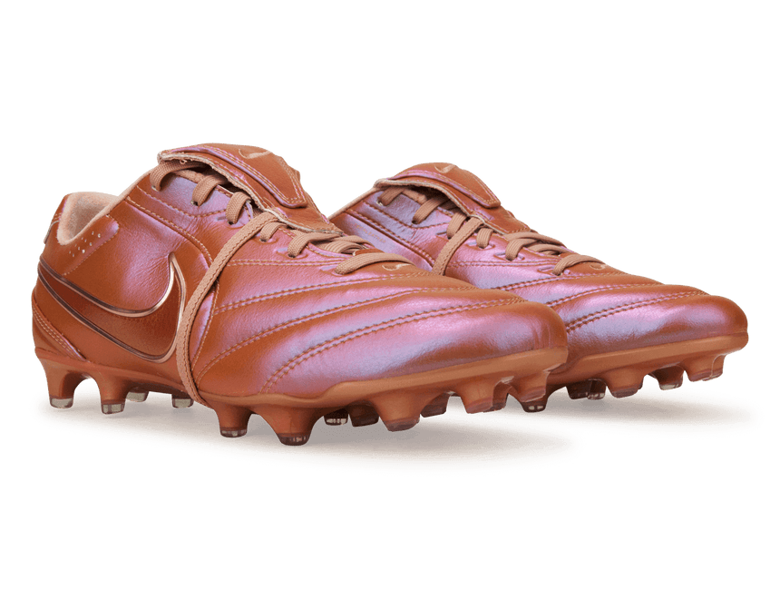 Nike Men's Tiempo Ligera Pro FG LE Red Bronze/Rose Gold Together