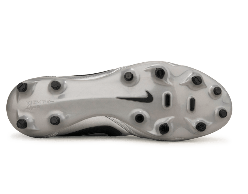 Nike Men's Tiempo Ligera Pro FG Soccer Cleats Metallic Silver/Black Soleplate