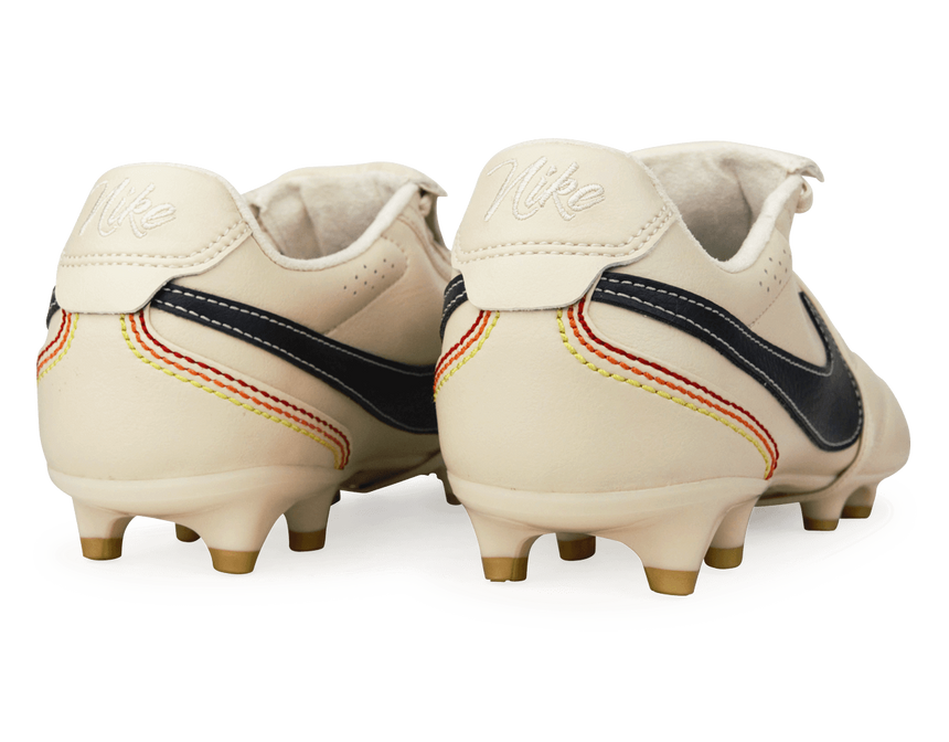 Nike Men Tiempo Ligera Pro FG Soccer Cleats in Pearl White Heel