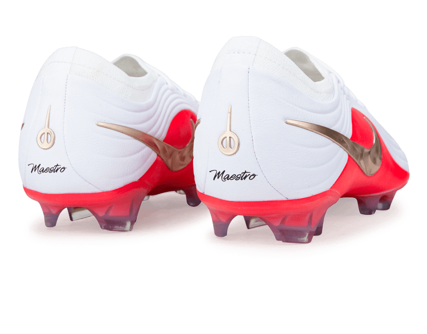 Nike Men's Tiempo Maestro Elite FG White/Bright Crimson Rear