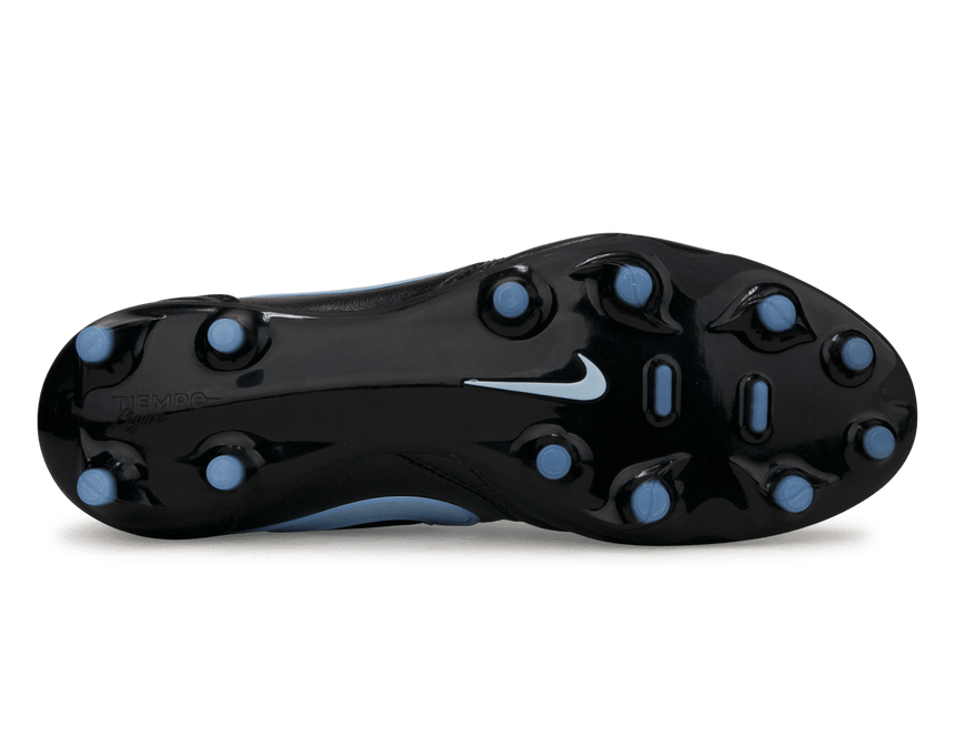 Nike Men's Tiempo Ligera Pro FG Black/Ice Blue Sole