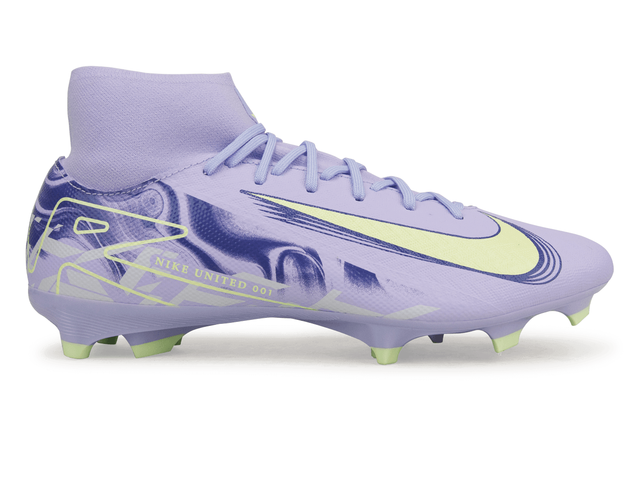Nike Men's United Mercurial Superfly 10 Academy FG/MG Purple Agate/Barely Volt