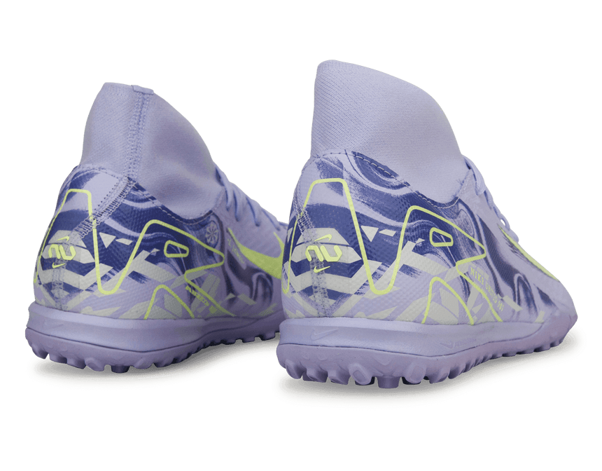 Nike Men's United Mercurial Superfly 10 Academy TF Purple Agate/Barely Volt Rear