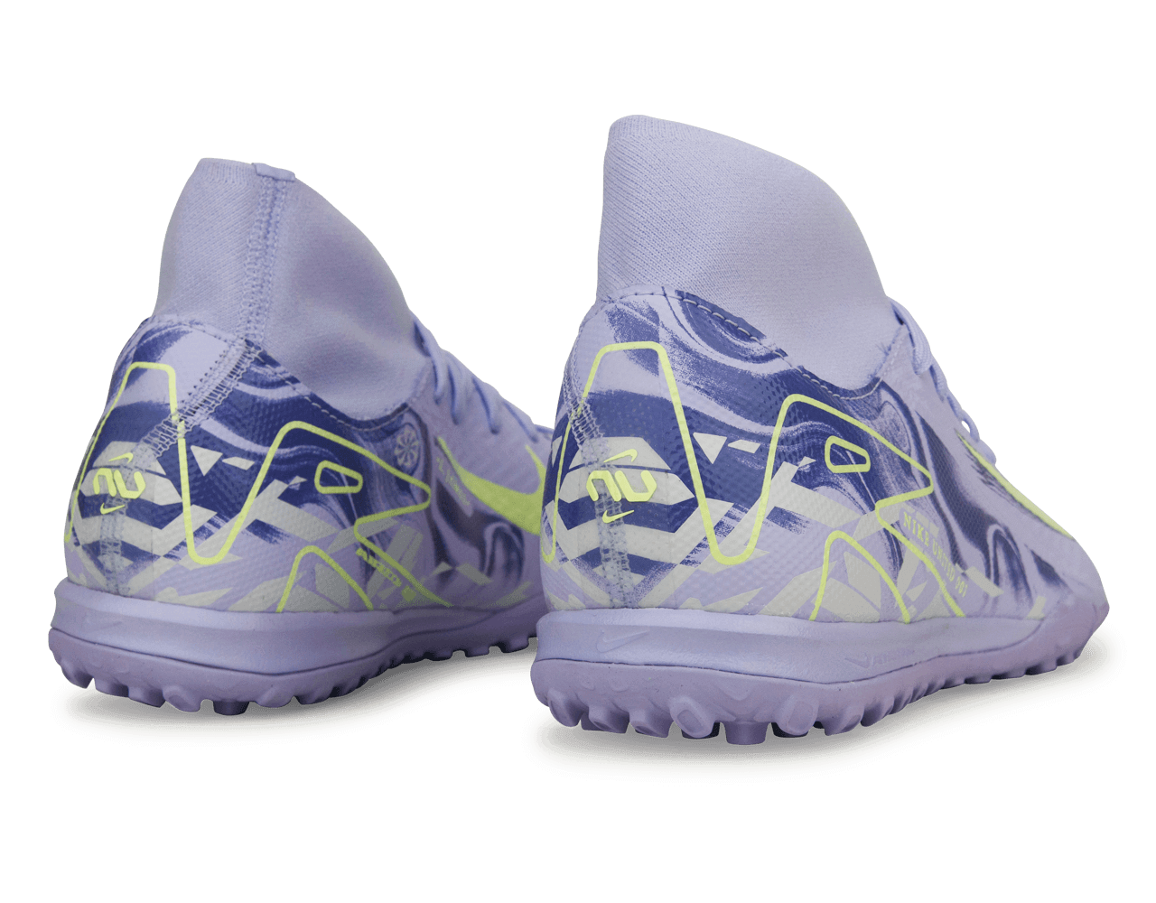 Nike Men's United Mercurial Superfly 10 Academy TF Purple Agate/Barely Volt Rear