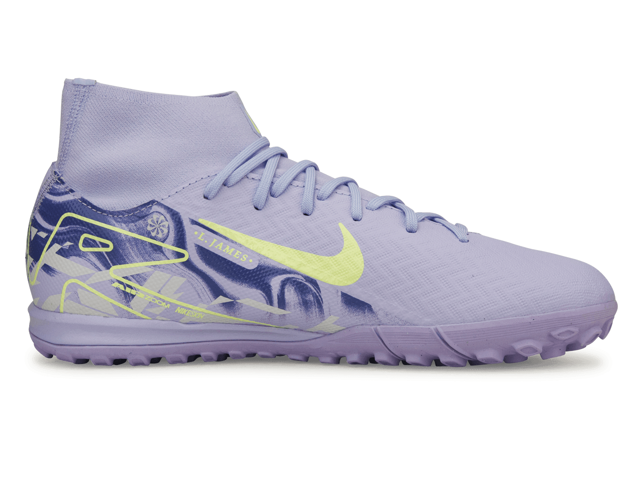 Nike Men's United Mercurial Superfly 10 Academy TF Purple Agate/Barely Volt Side