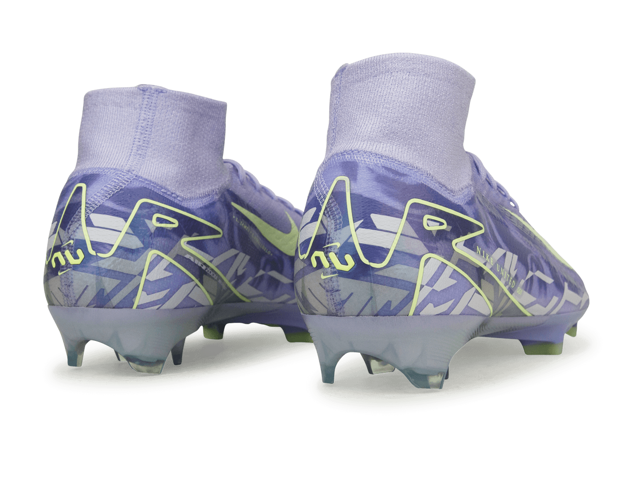 Nike Men's United Mercurial Superfly Elite FG Purple Agate/Barely Volt Rear