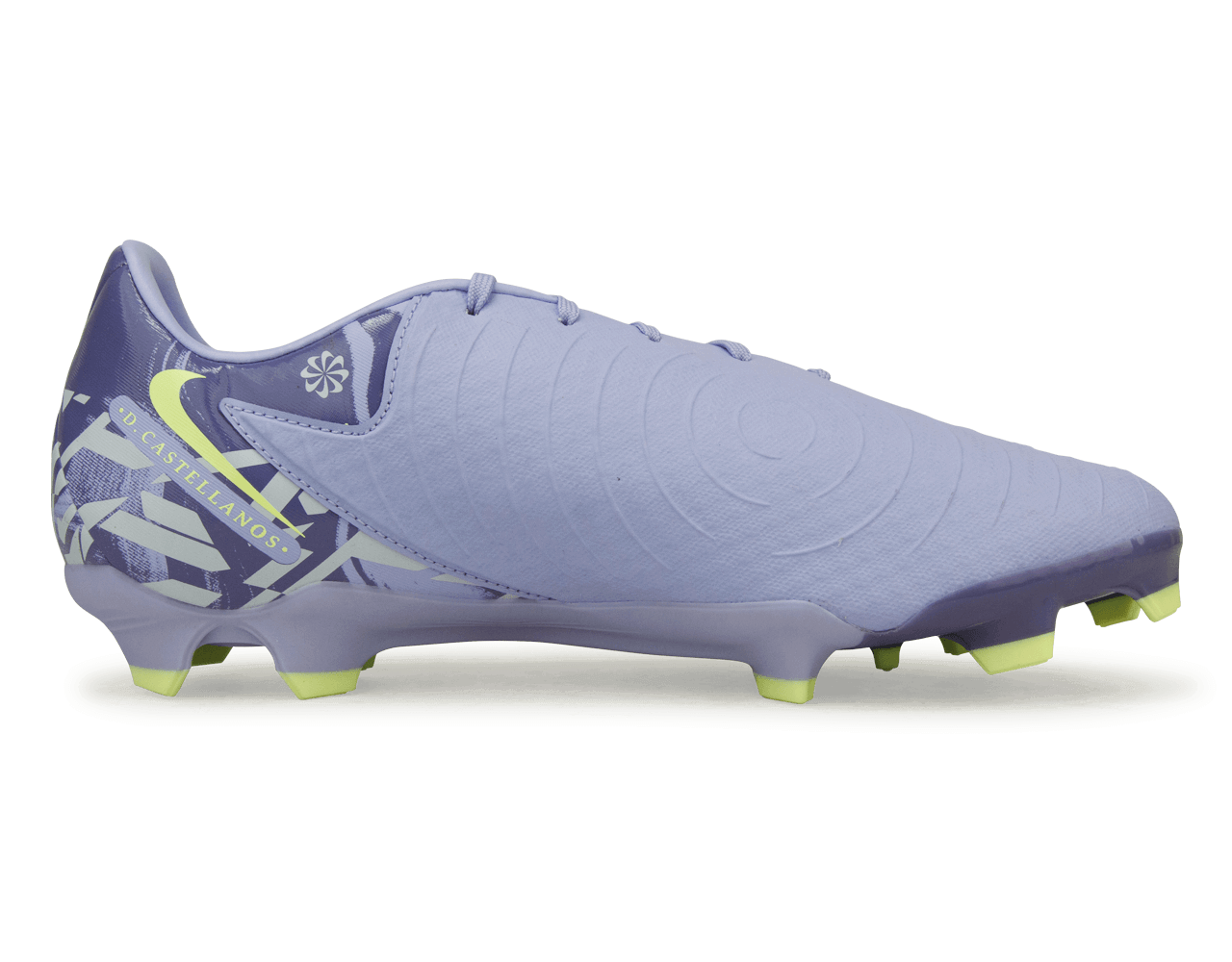 Nike Men's United Phantom GX II Academy FG/MG Purple Agate/Barely Volt Side