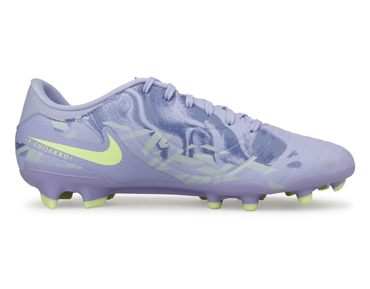 Nike Men's United Tiempo Legend 10 Academy FG/MG Purple Agate/Barley Volt Side