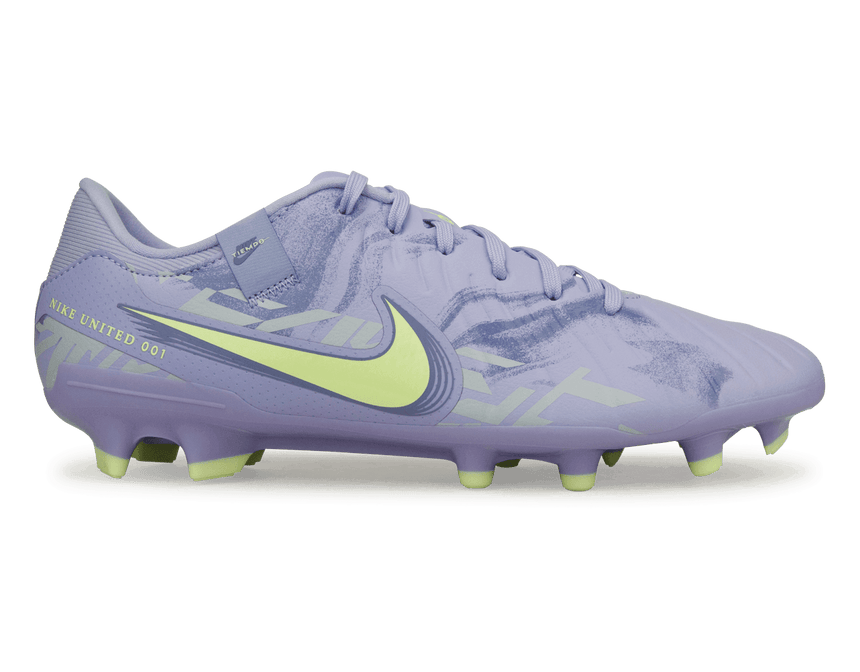Nike Men's United Tiempo Legend 10 Academy FG/MG Purple Agate/Barley Volt