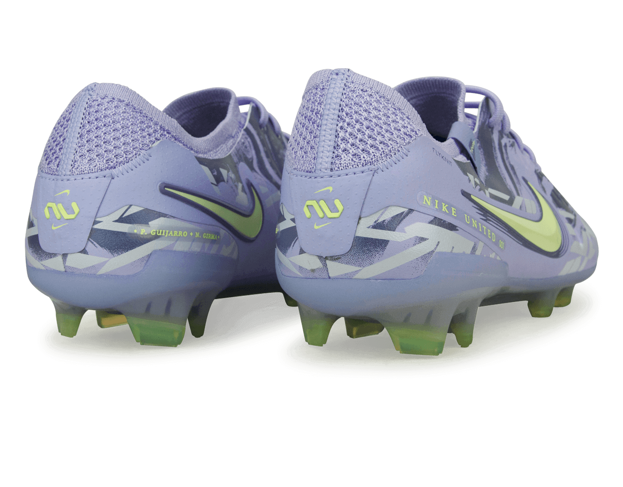 Nike Men's United Tiempo Legend 10 Elite FG Purple Agate/Barely Volt Rear