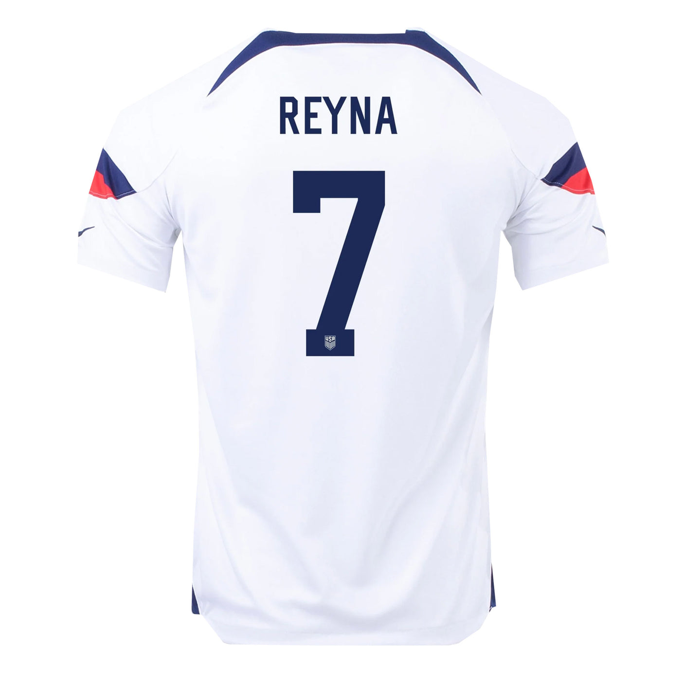 Nike Men's USA 2022/23 Home Jersey w/ Reyna #7 Printing Back