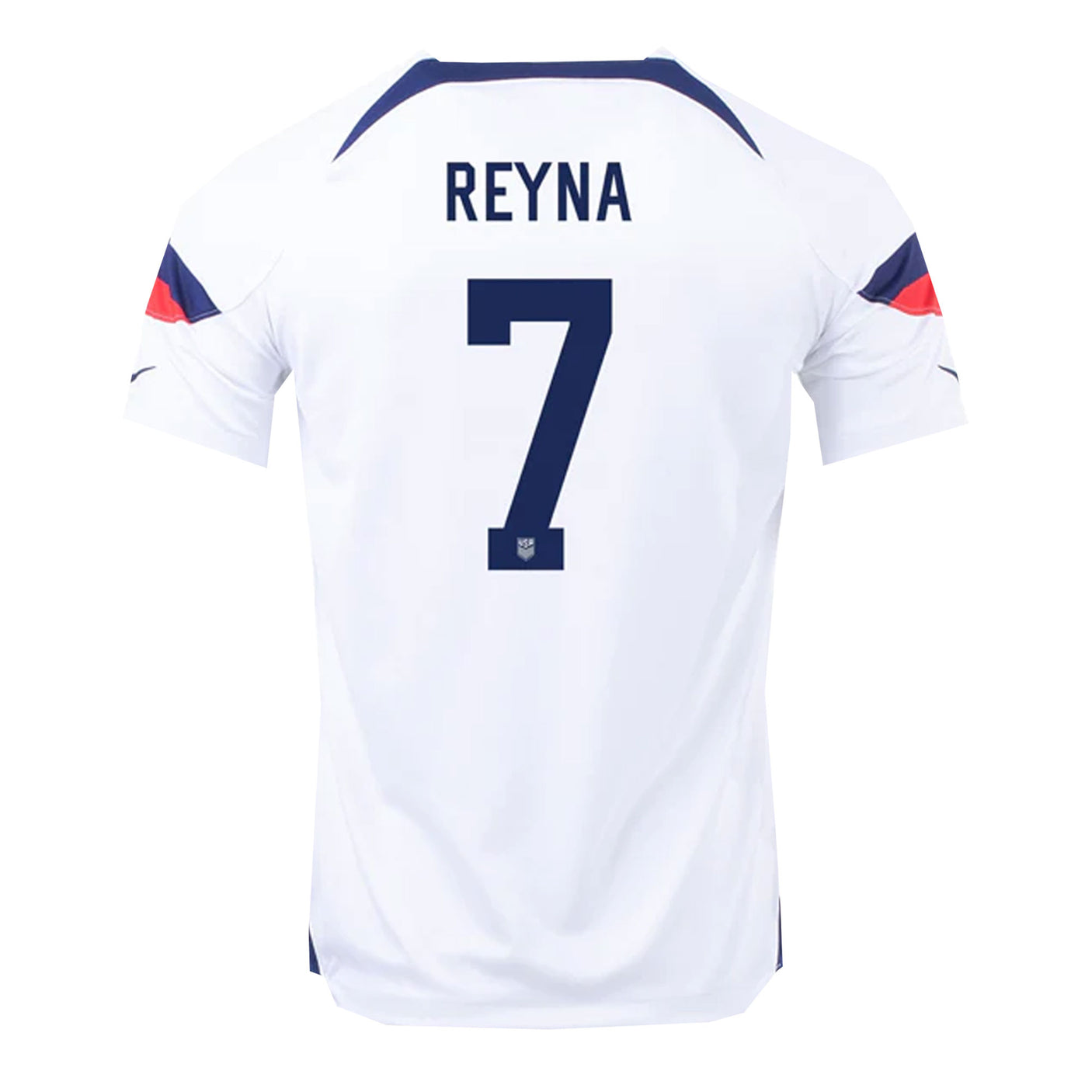 Nike Men's USA 2022/23 Home Jersey w/ Reyna #7 Printing Back