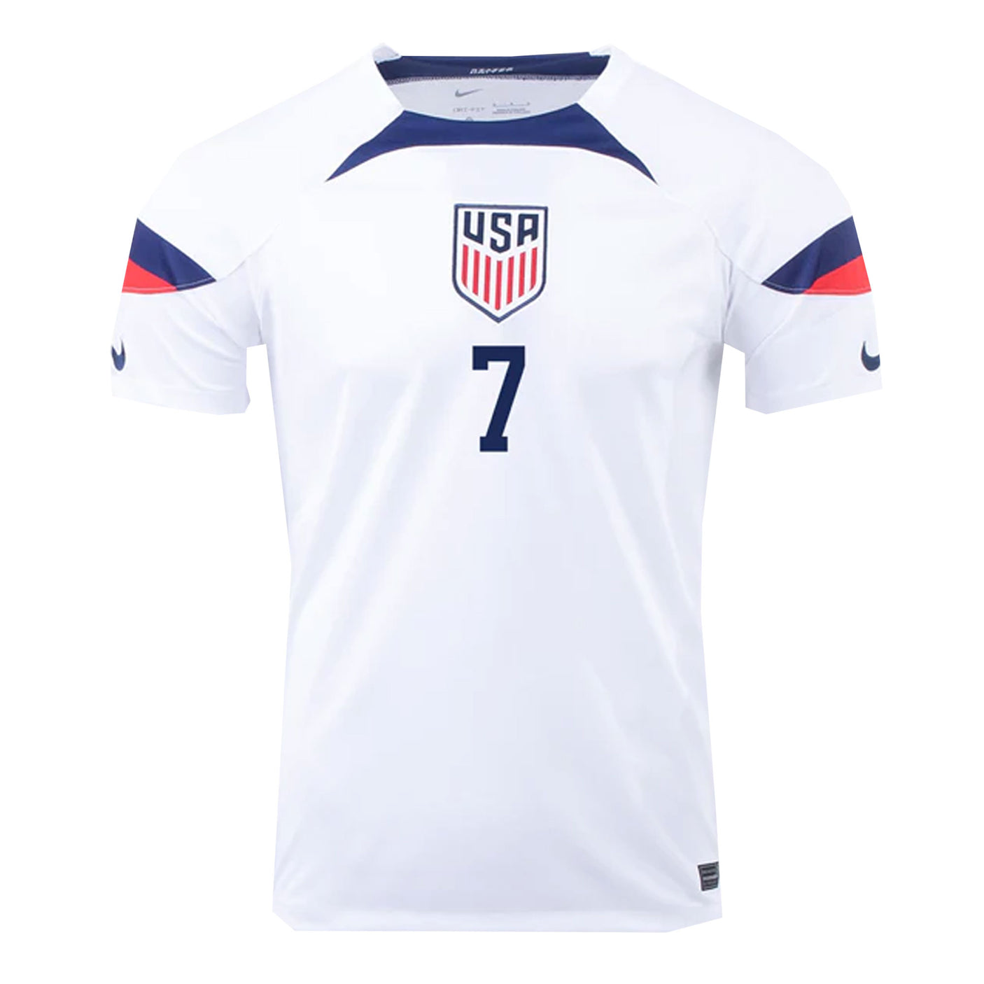 Nike Men's USA 2022/23 Home Jersey w/ Reyna #7 Printing Front