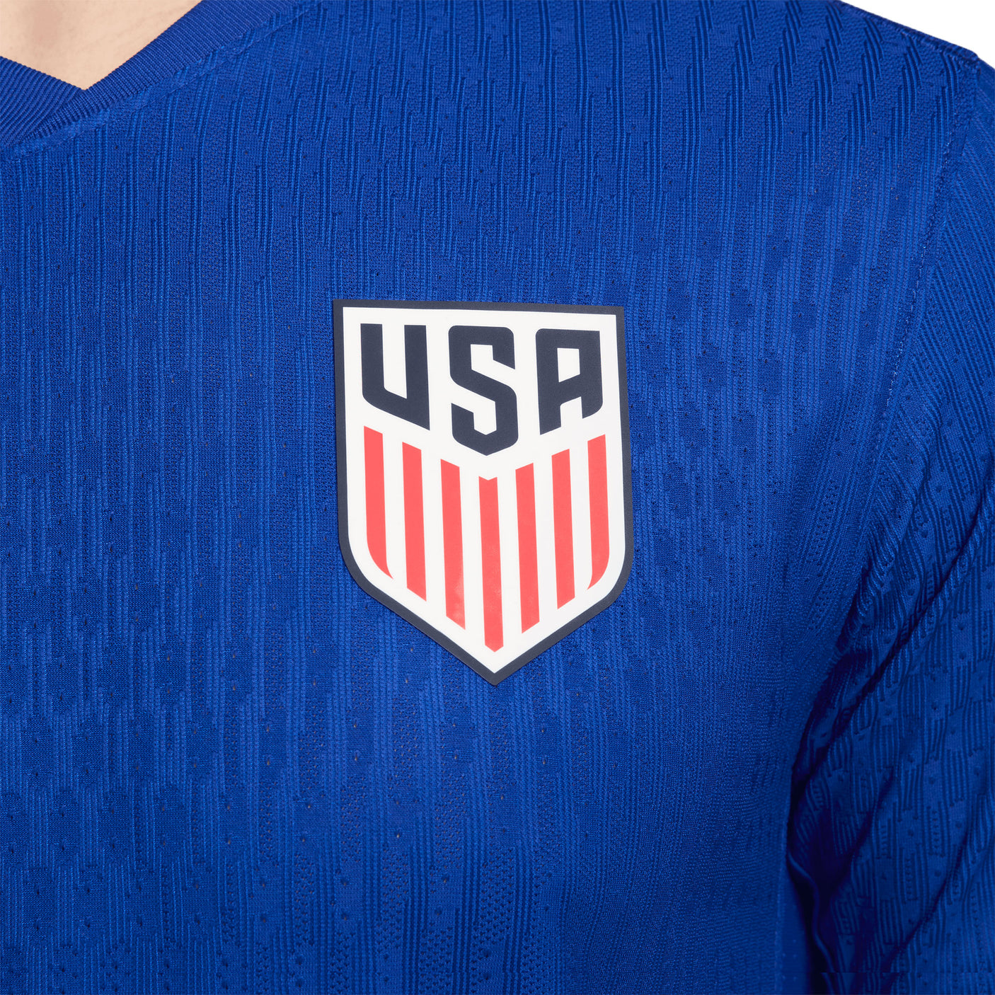 Nike Men's USA 2024/25 Dri-FIT ADV Away Jersey Royal Blue/Red/White Crest